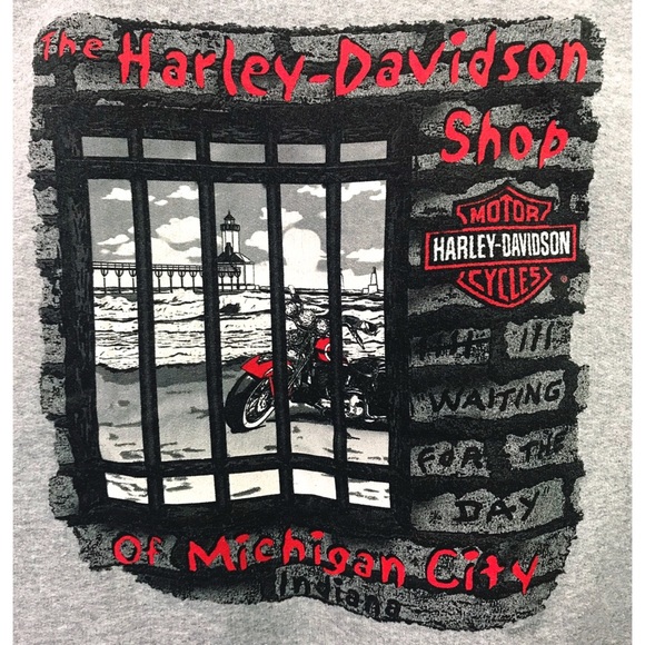 Harley Davidson Michigan City Indiana Sweatshirt - Picture 2 of 3